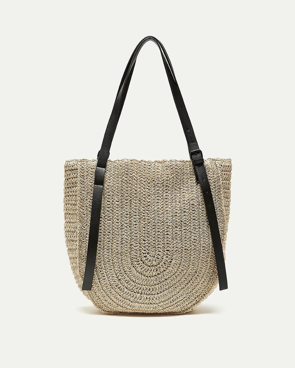 reitmans_489589_107_0 Straw Tote Bag - Toni Fifi. x Reitmans - Image 1