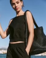 Braided Faux-Leather Tote Bag - Image 2