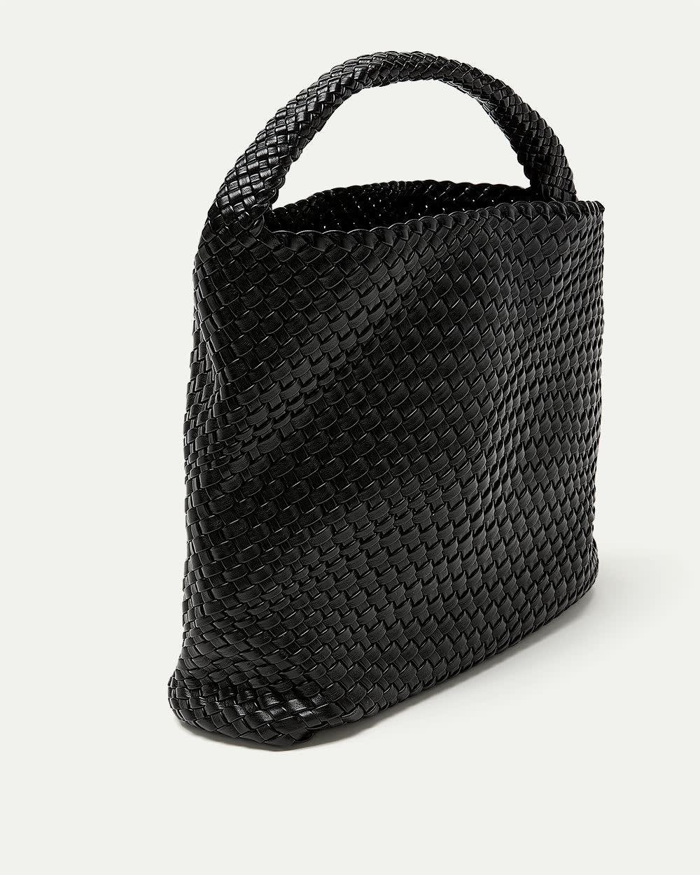 reitmans_489812_1_1 Braided Faux-Leather Tote Bag - Image 1